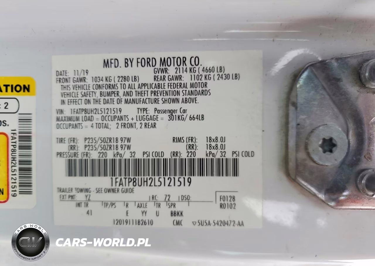 2020 Ford Mustang VIN:1FATP8UH2L5121519 - 12
