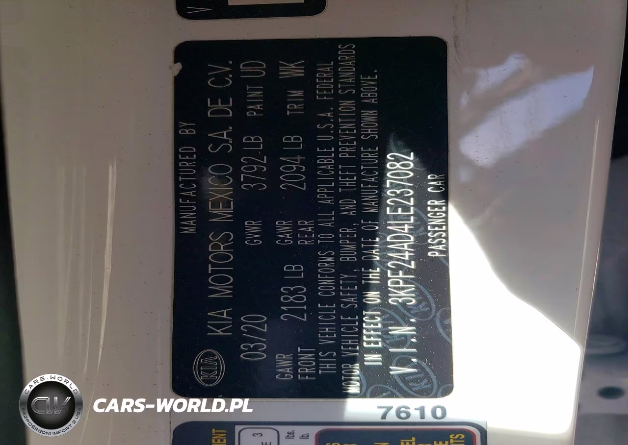 2020 Kia Forte Lxs VIN:3KPF24AD4LE237082 - 12