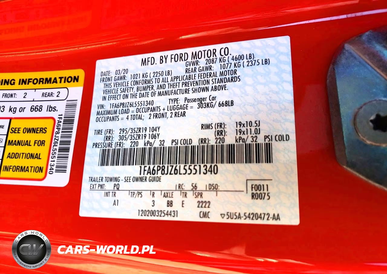 2020 Ford Mustang Shelby Gt350 VIN:1FA6P8JZ6L5551340 - 12
