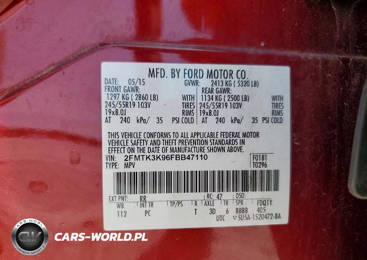 2015 Ford Edge Titanium VIN:2FMTK3K96FBB47110 - 13