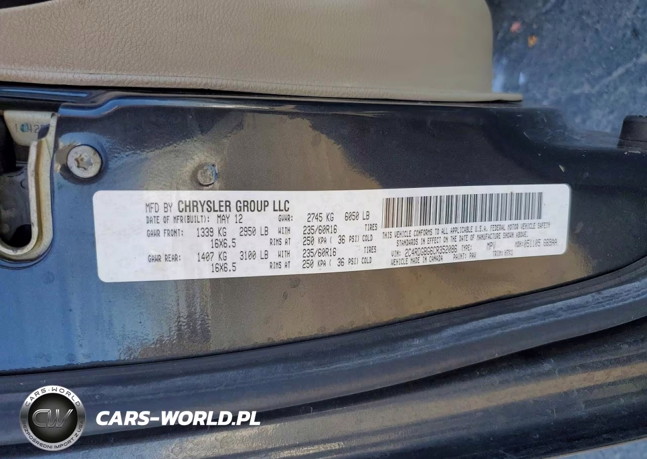 2012 Dodge Grand Caravan Se VIN:2C4RDGBG6CR352086 - 13