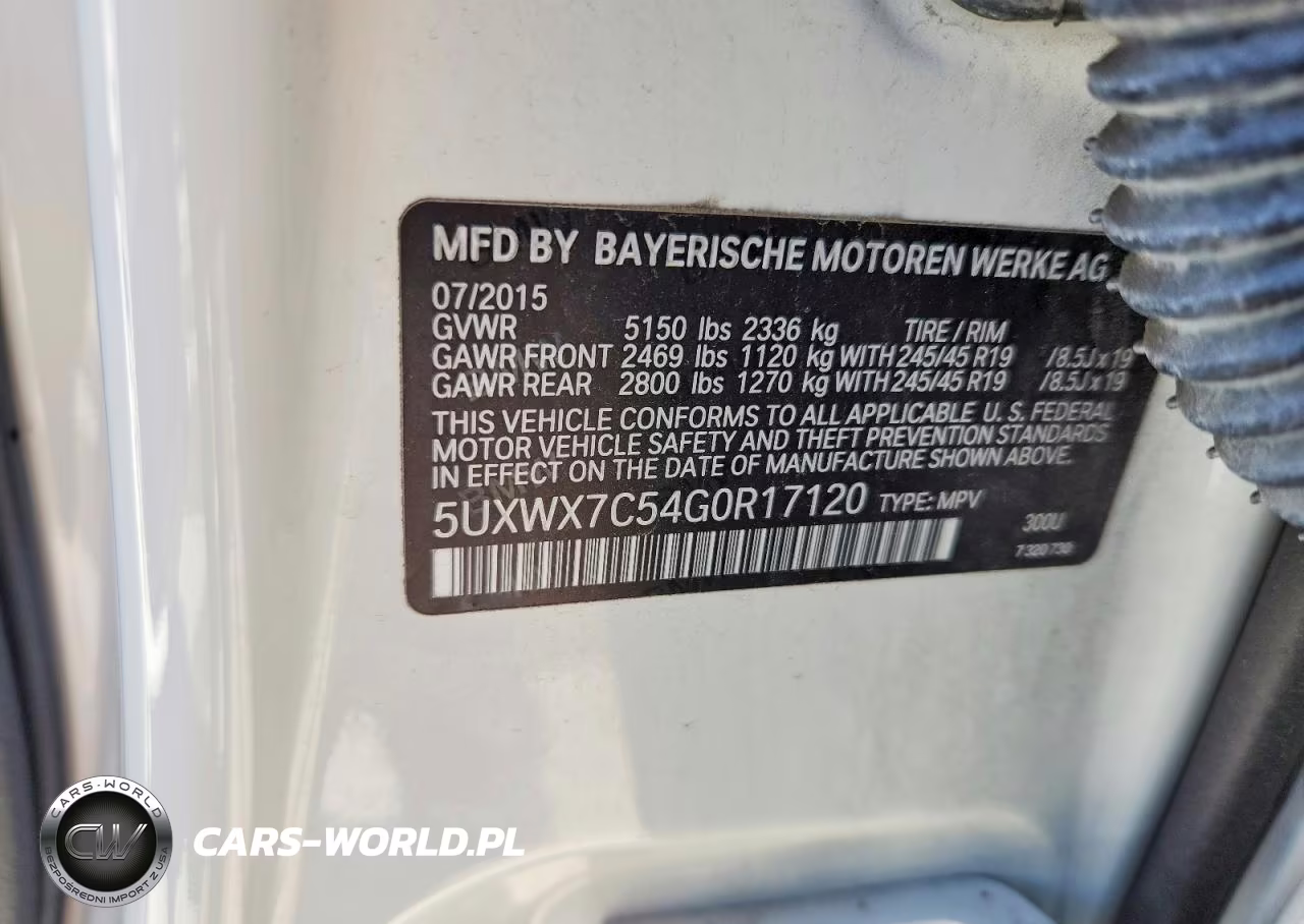 2016 BMW X3 xDrive35I VIN:5UXWX7C54G0R17120 - 13