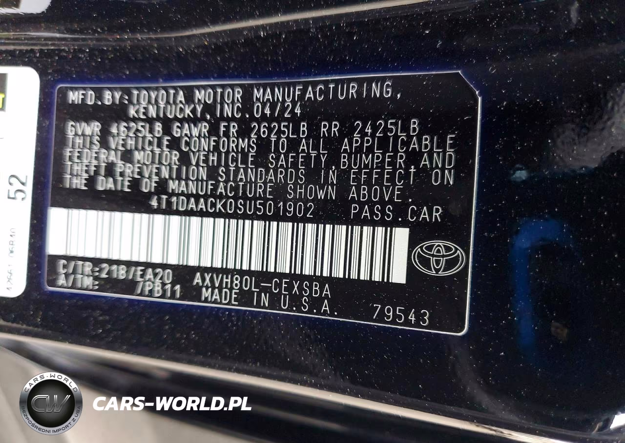 2025 Toyota Camry Se VIN:4T1DAACK0SU501902 - 12