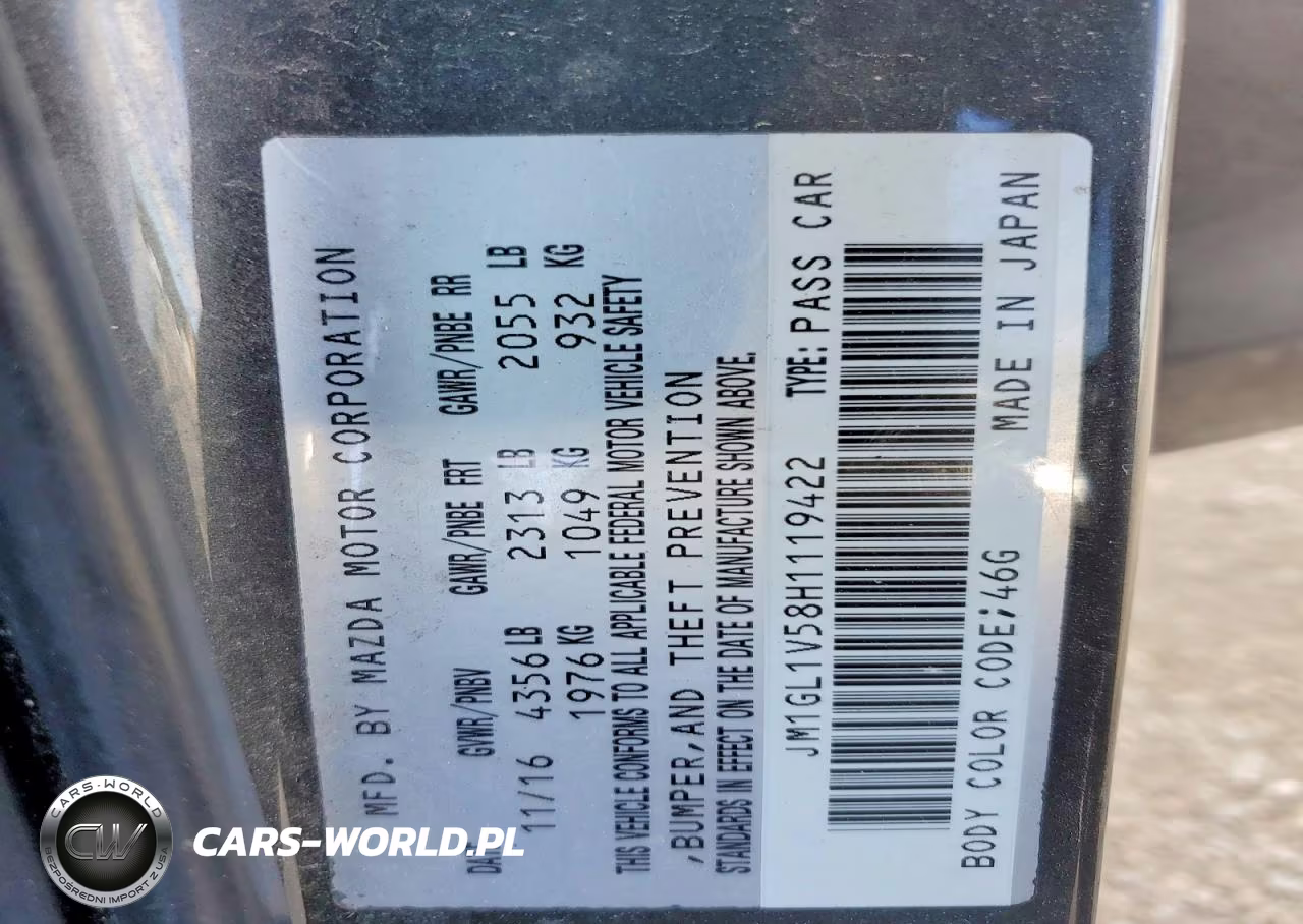 2017 Mazda 6 Touring VIN:JM1GL1V58H1119422 - 12