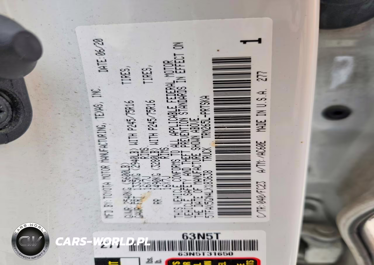 2020 Toyota Tacoma Sr5 VIN:5TFAX5GN4LX183638 - 12