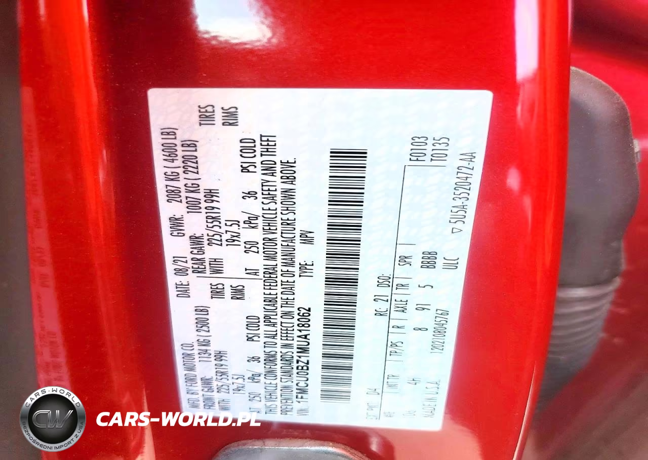 2021 Ford Escape Se VIN:1FMCU0BZ1MUA18062 - 13