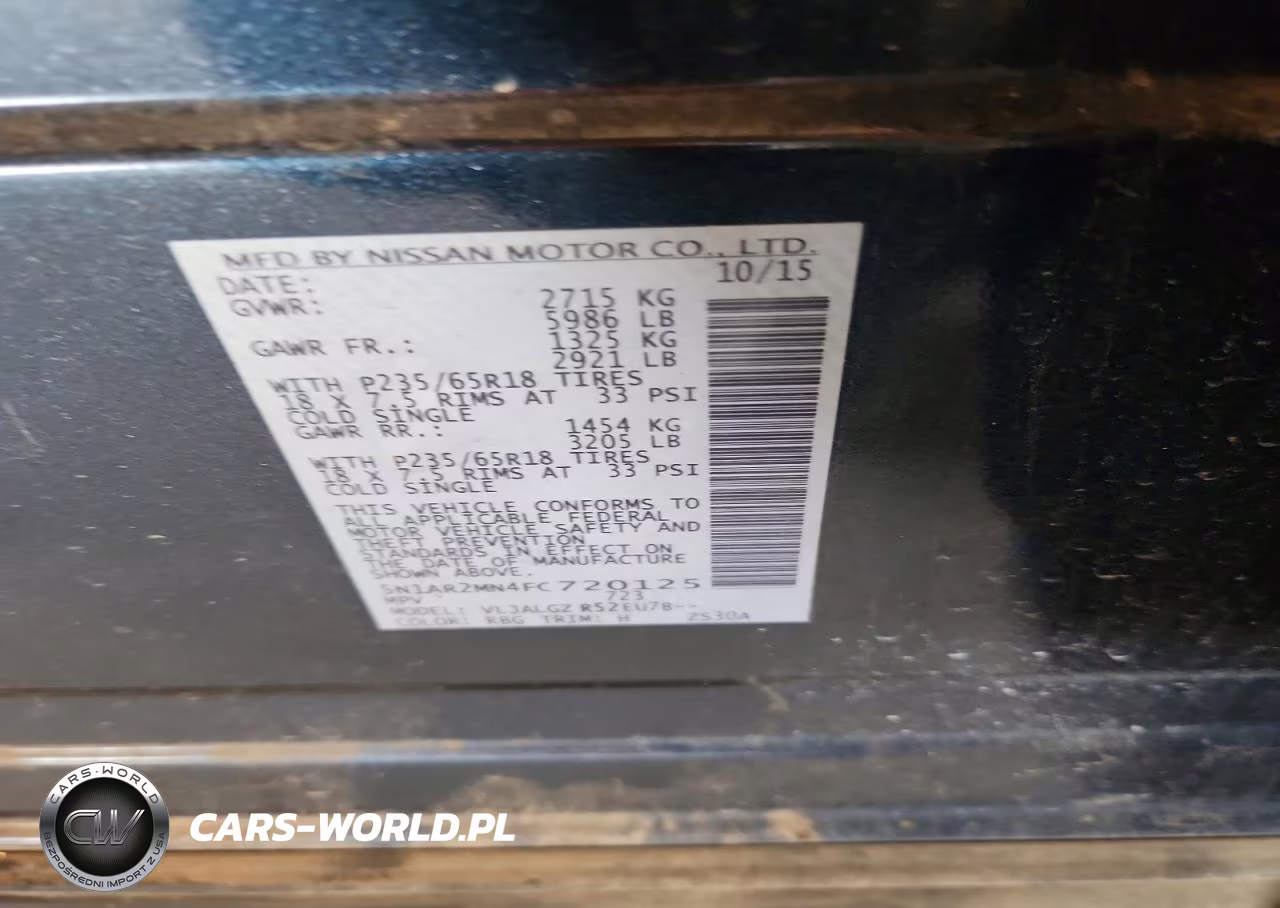 2015 Nissan Pathfinder Sl VIN:5N1AR2MN4FC720125 - 13