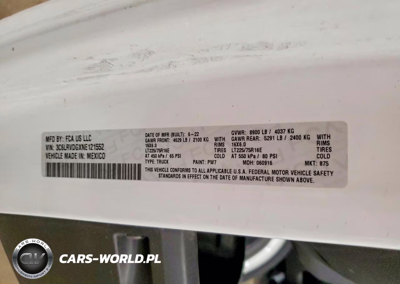 2022 Ram Promaster 2500 Delivery Van VIN:3C6LRVDGXNE121552 - 14