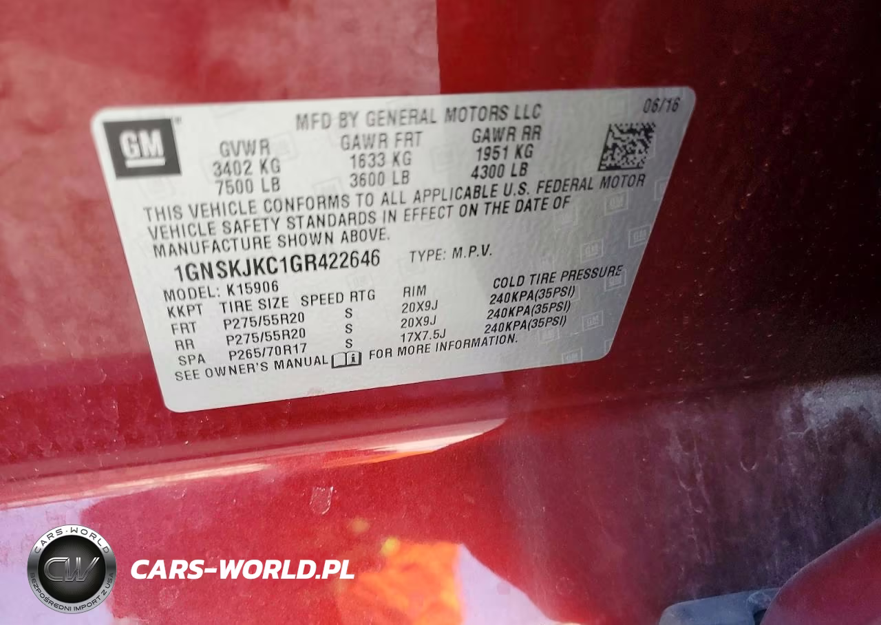 2016 Chevrolet Suburban K1500 Ltz VIN:1GNSKJKC1GR422646 - 13