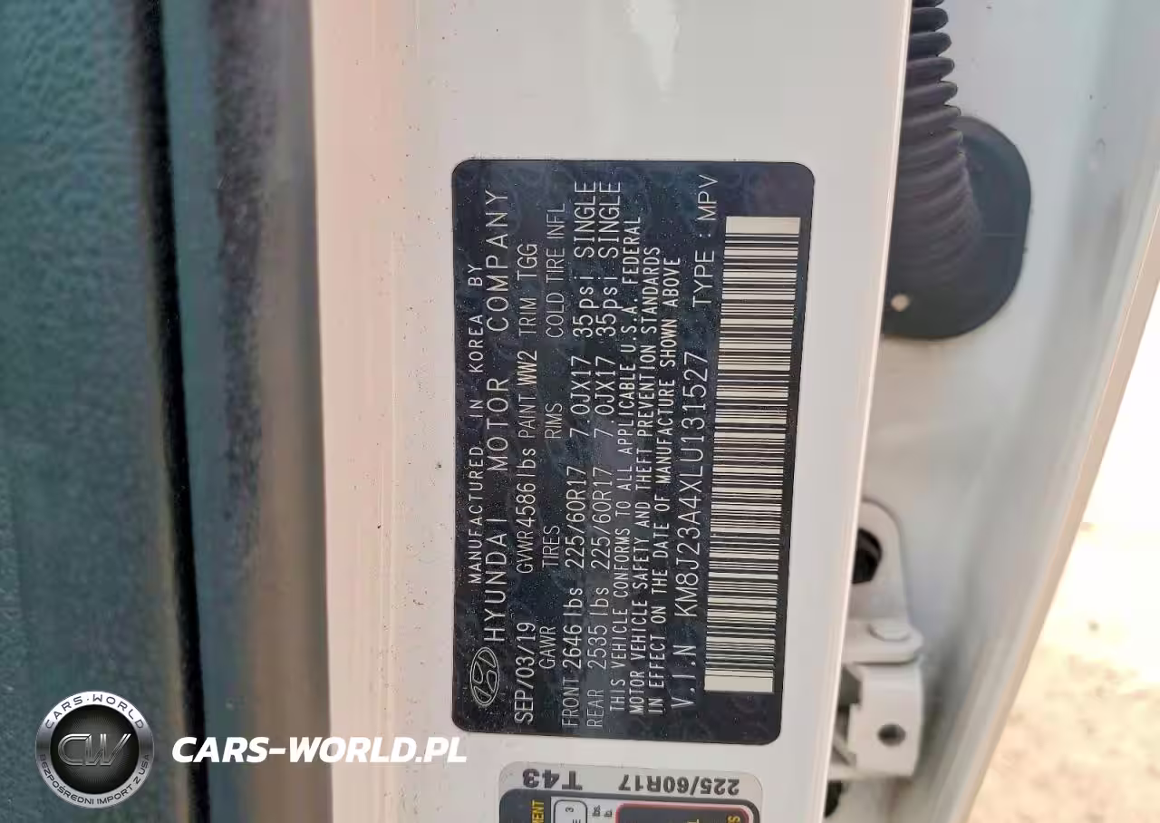 2020 Hyundai Tucson Se VIN:KM8J23A4XLU131527 - 13