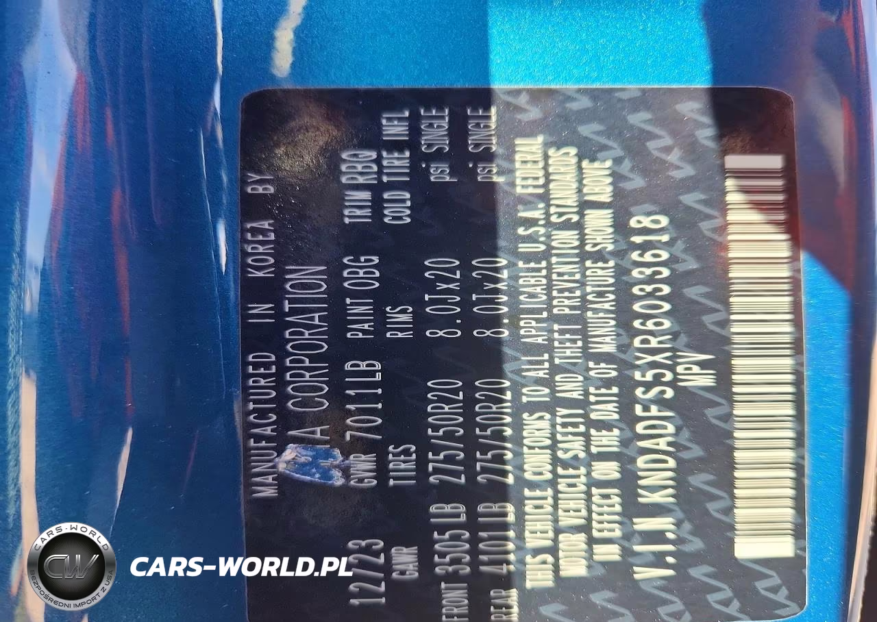 2024 Kia Ev9 Land VIN:KNDADFS5XR6033618 - 13