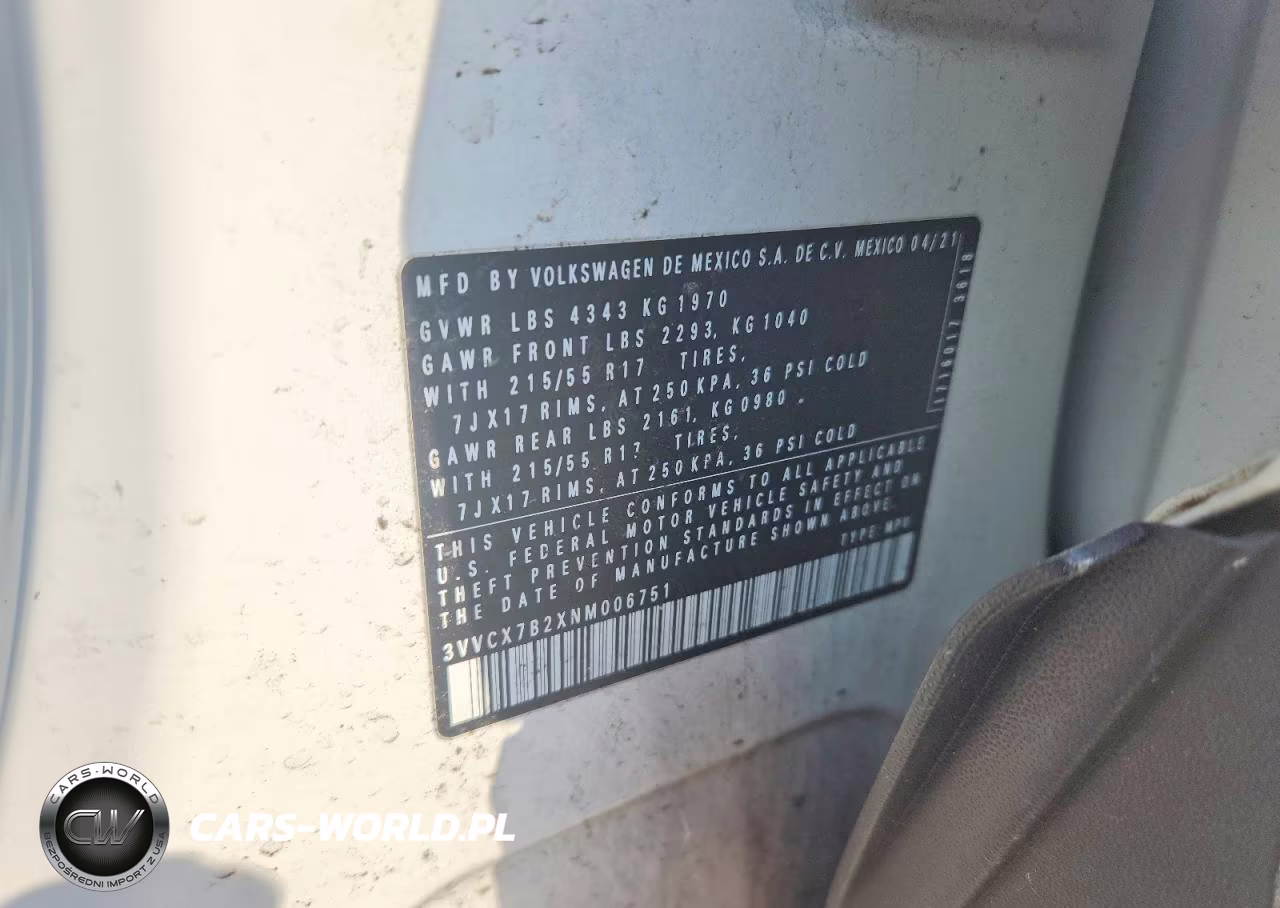 2022 Volkswagen Taos S VIN:3VVCX7B2XNM006751 - 13