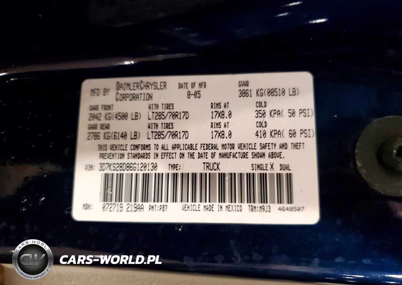 2006 Dodge Ram 2500 St VIN:3D7KS28D86G120130 - 13