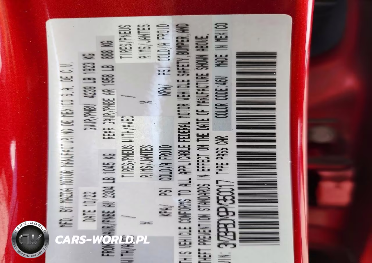 2023 Mazda 3 Premium VIN:3MZBPBDM9PM350017 - 13