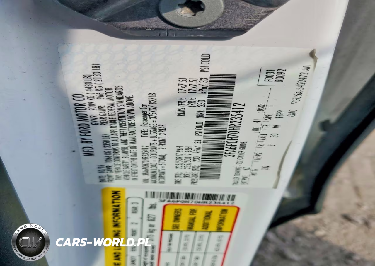 2017 Ford Fusion Se VIN:3FA6P0H70HR235412 - 12