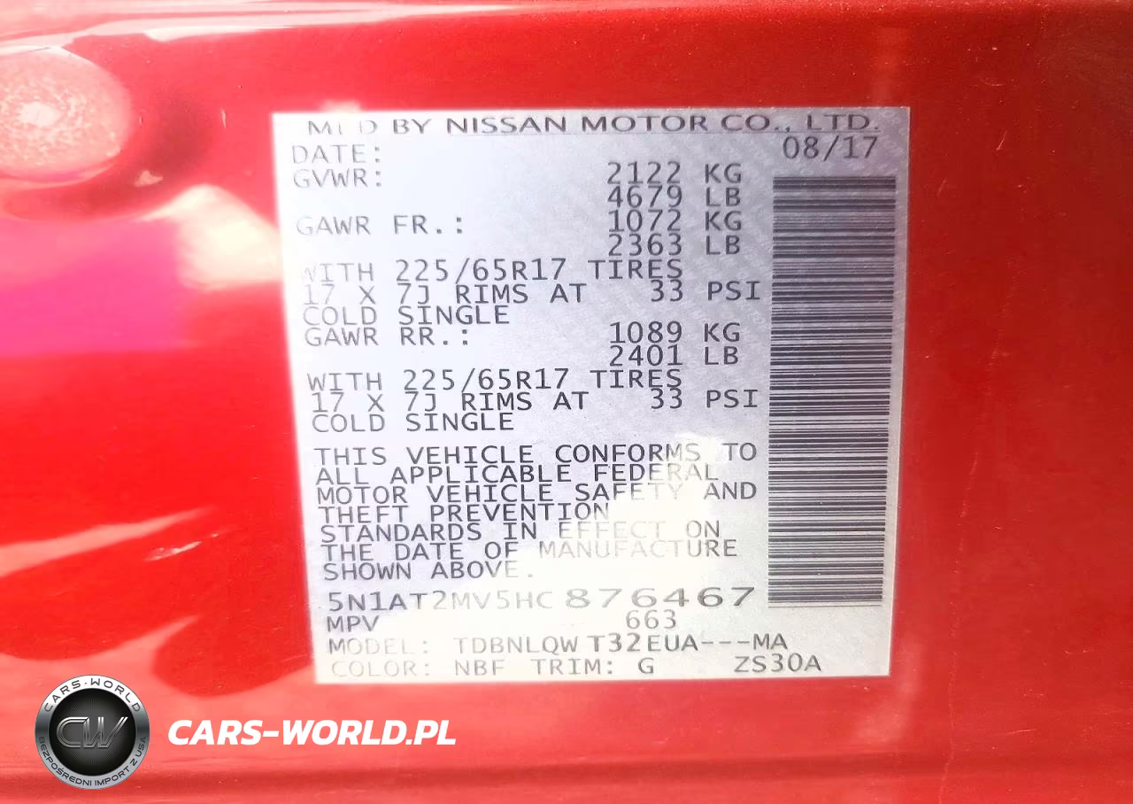 2017 Nissan Rogue S VIN:5N1AT2MV5HC876467 - 13
