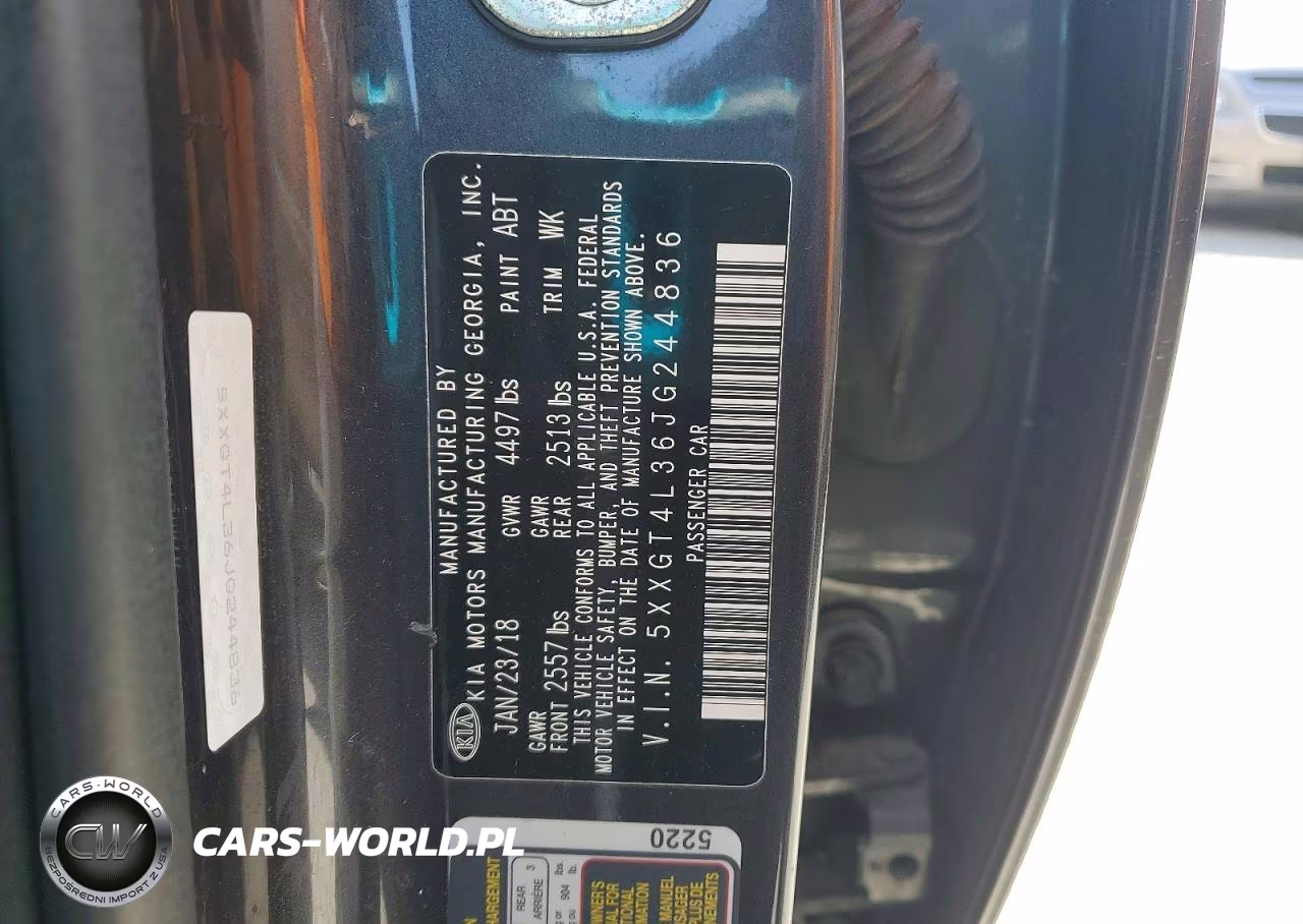 2018 Kia Optima S VIN:5XXGT4L36JG244836 - 12