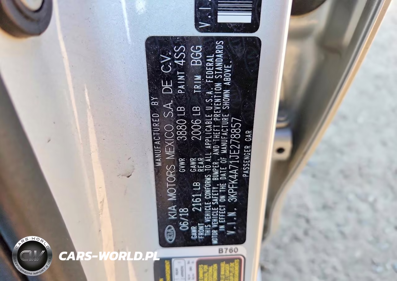 2018 Kia Forte Lx VIN:3KPFK4A71JE278857 - 12