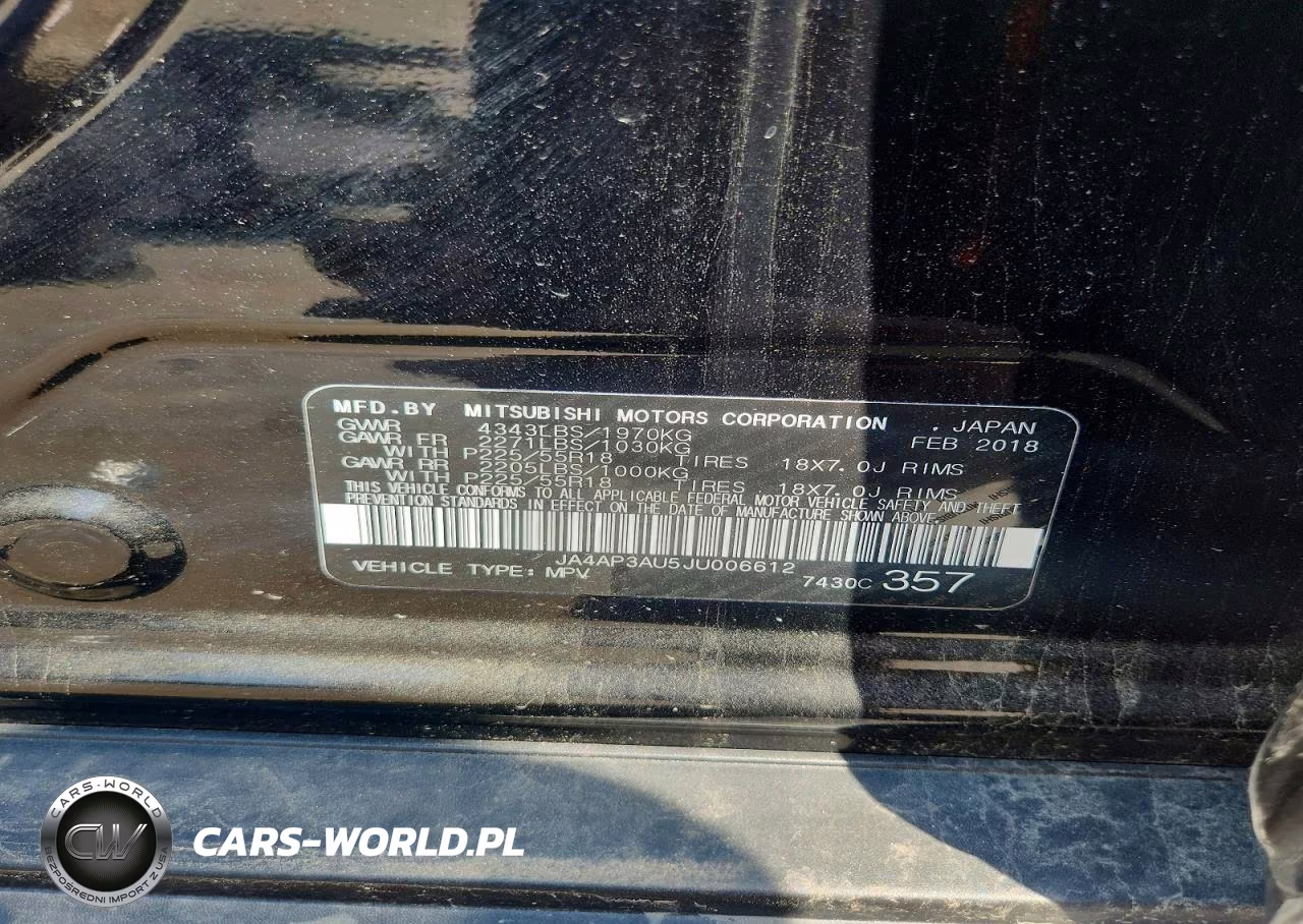 2018 Mitsubishi Outlander Sport Es VIN:JA4AP3AU5JU006612 - 13