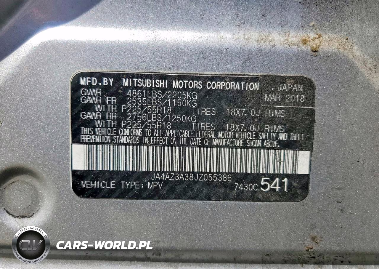 2018 Mitsubishi Outlander Se VIN:JA4AZ3A38JZ055386 - 12