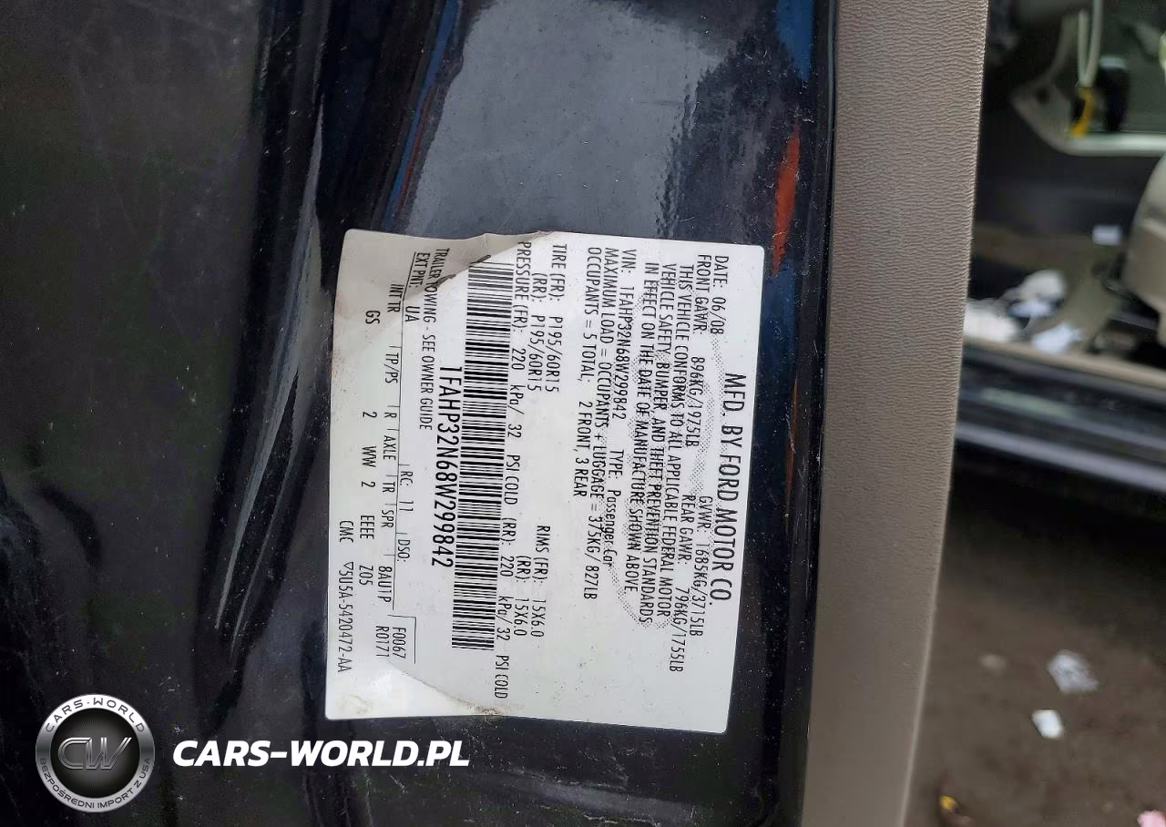2008 Ford Focus S VIN:1FAHP32N68W299842 - 12