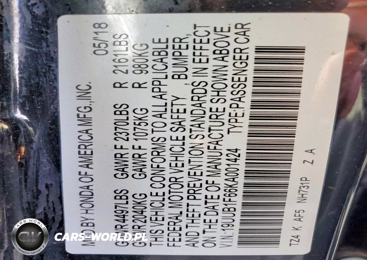 2019 Acura Tlx Technology VIN:19UUB1F66KA001424 - 12