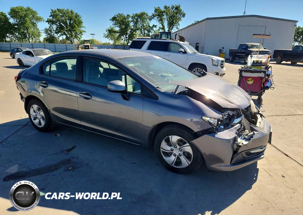 2013 Honda Civic Lx VIN:19XFB2F57DE272657 - 4