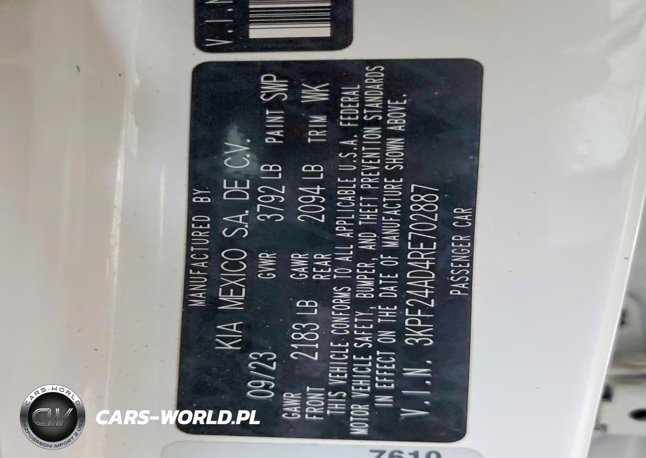 2024 Kia Forte Lxs VIN:3KPF24AD4RE702887 - 13