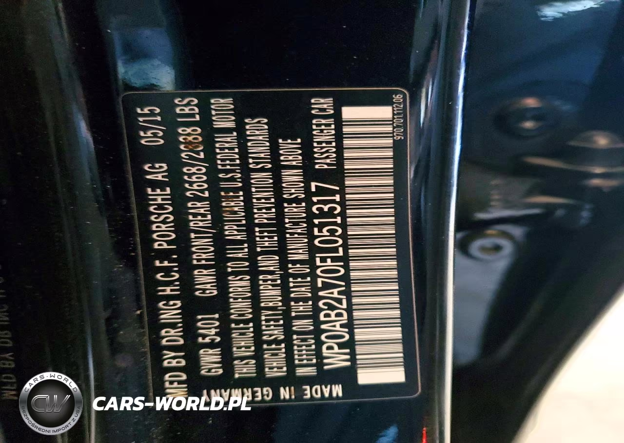2015 Porsche Panamera S VIN:WP0AB2A70FL051317 - 12