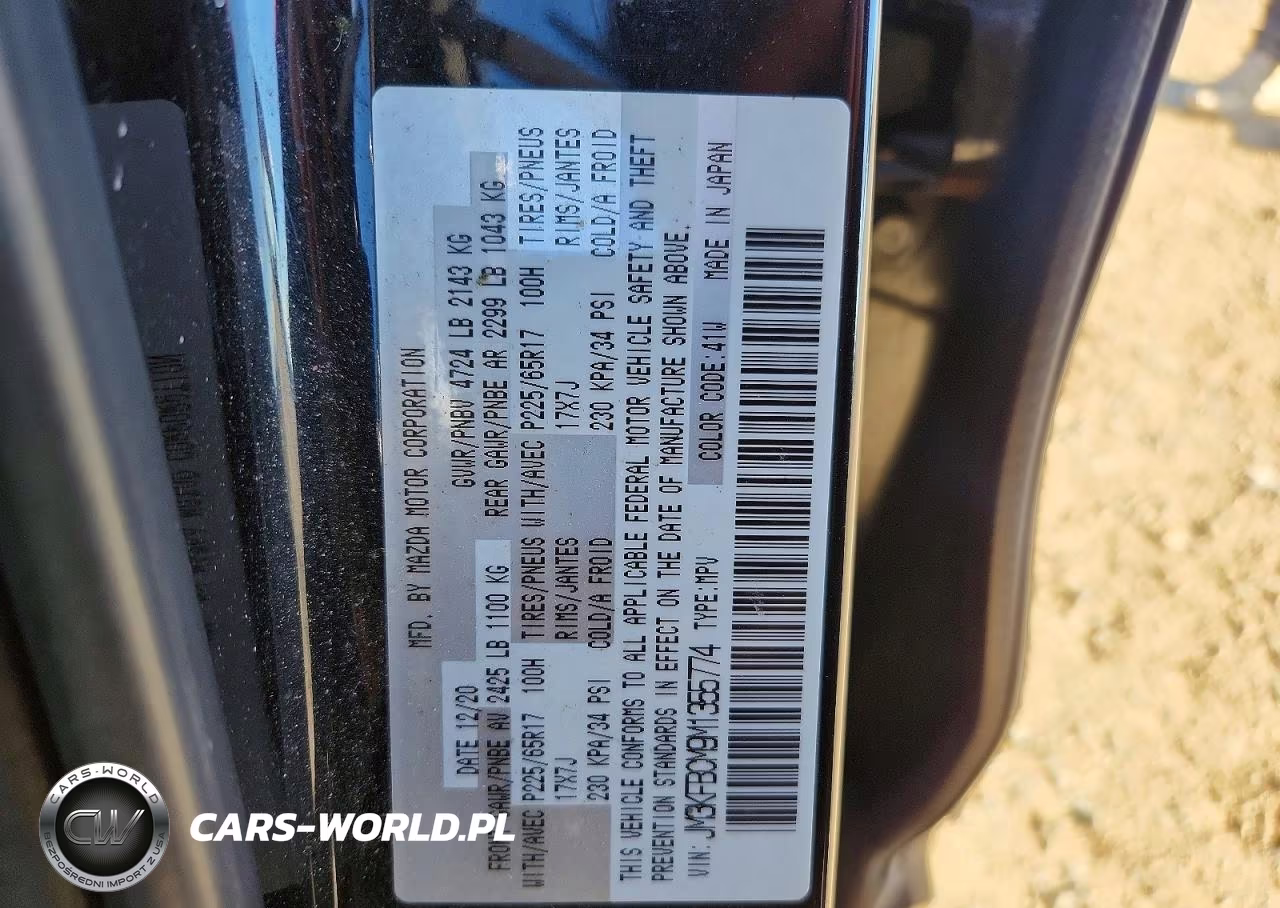 2021 Mazda Cx-5 Touring VIN:JM3KFBCM9M1355774 - 13