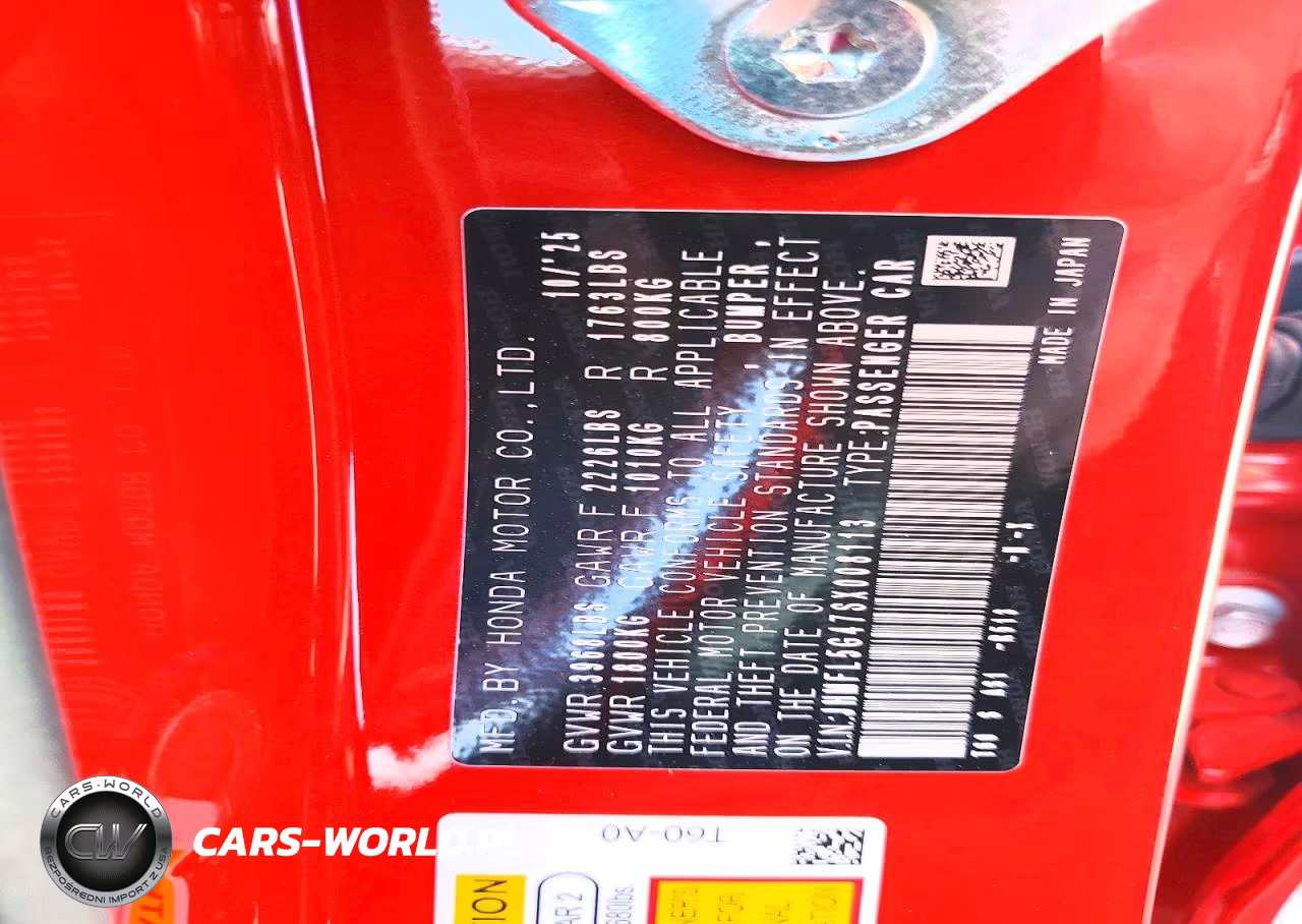 2025 Honda Civic Type-R VIN:JHMFL5G47SX008113 - 13