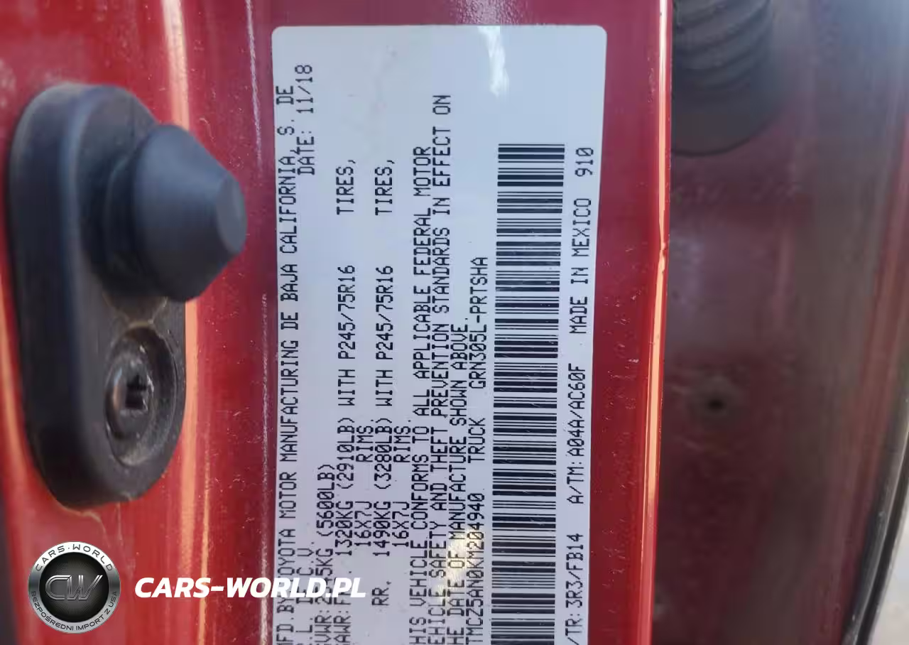 2019 Toyota Tacoma VIN:3TMCZ5AN0KM204940 - 12