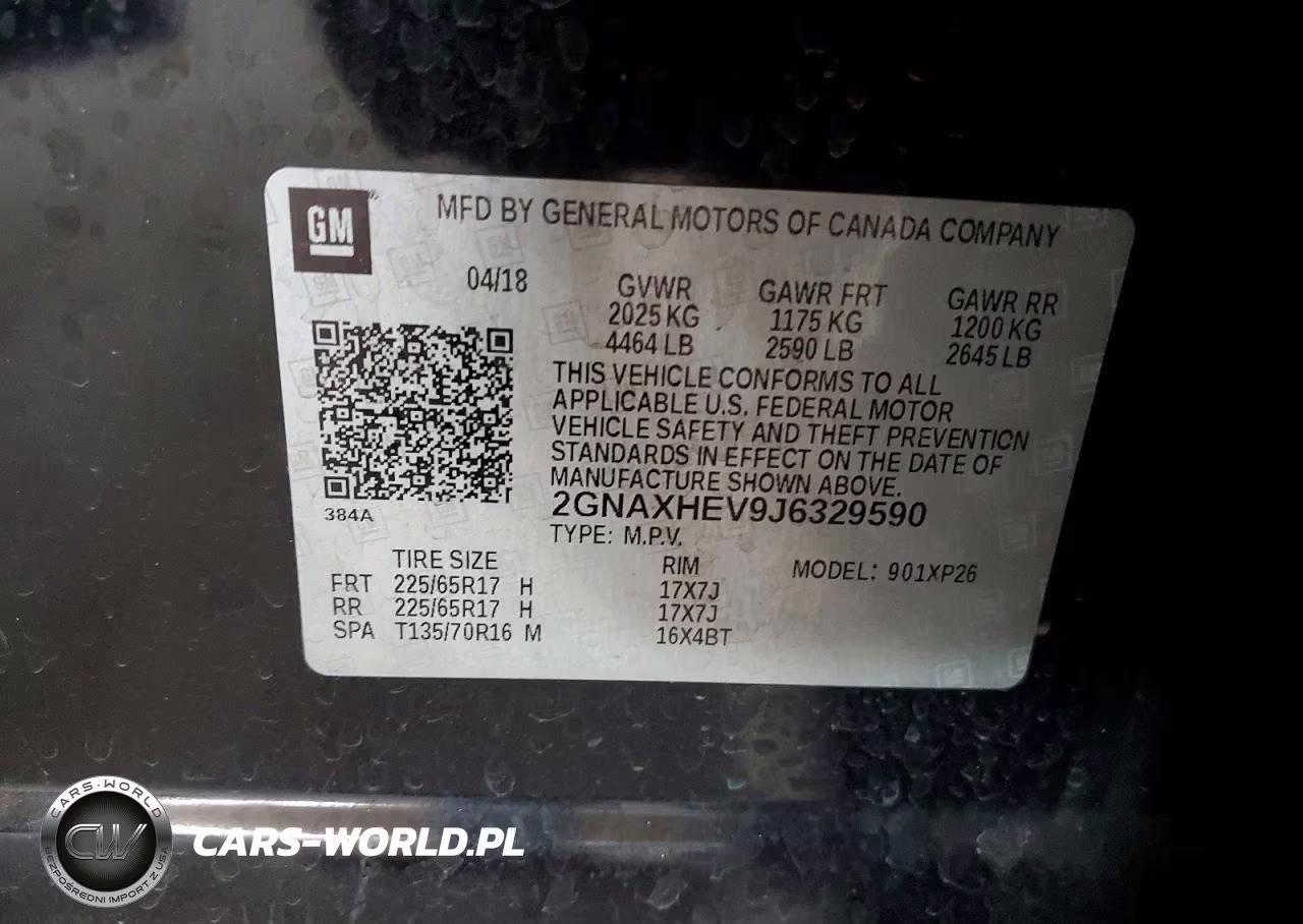 2018 Chevrolet Equinox Ls VIN:2GNAXHEV9J6329590 - 12