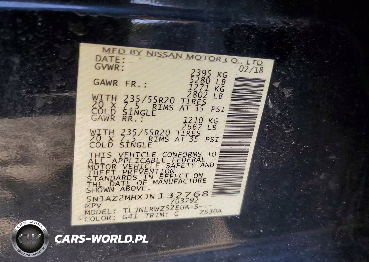 2018 Nissan Murano Sl VIN:5N1AZ2MHXJN132768 - 13