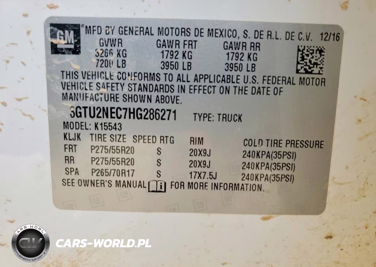 2017 GMC Sierra VIN:3GTU2NEC7HG286271 - 12