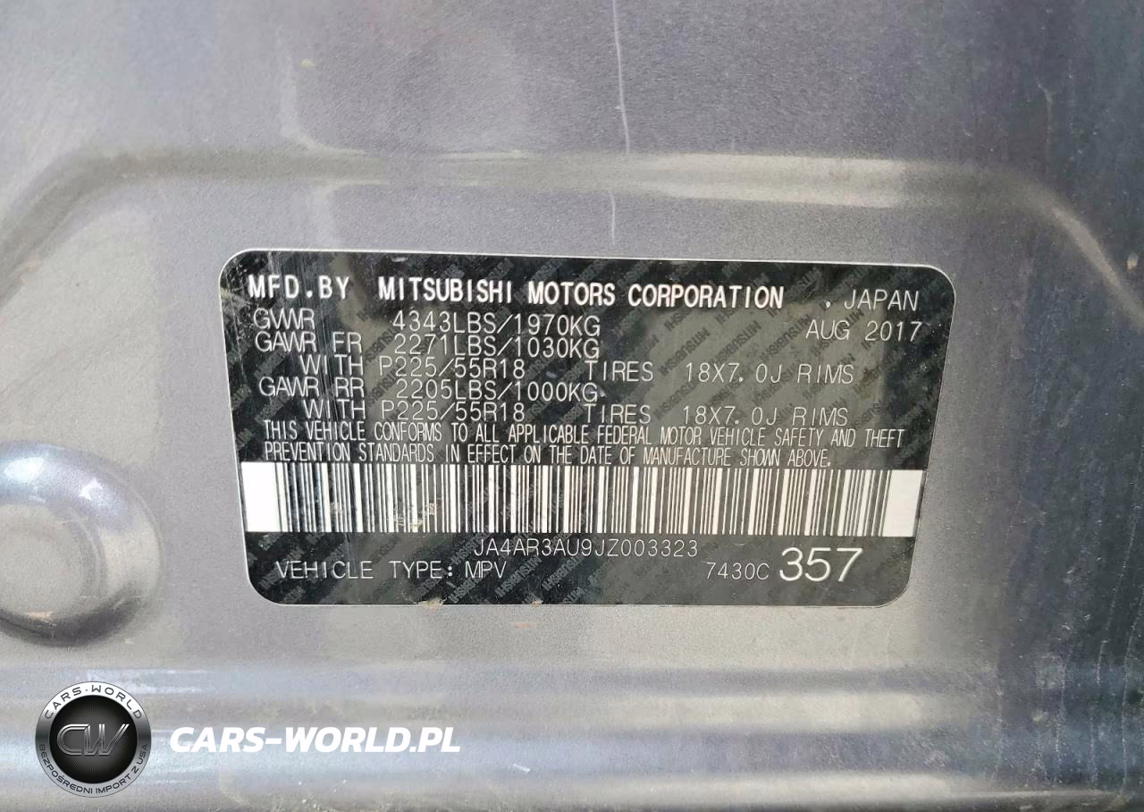 2018 Mitsubishi Outlander Sport Es VIN:JA4AR3AU9JZ003323 - 13