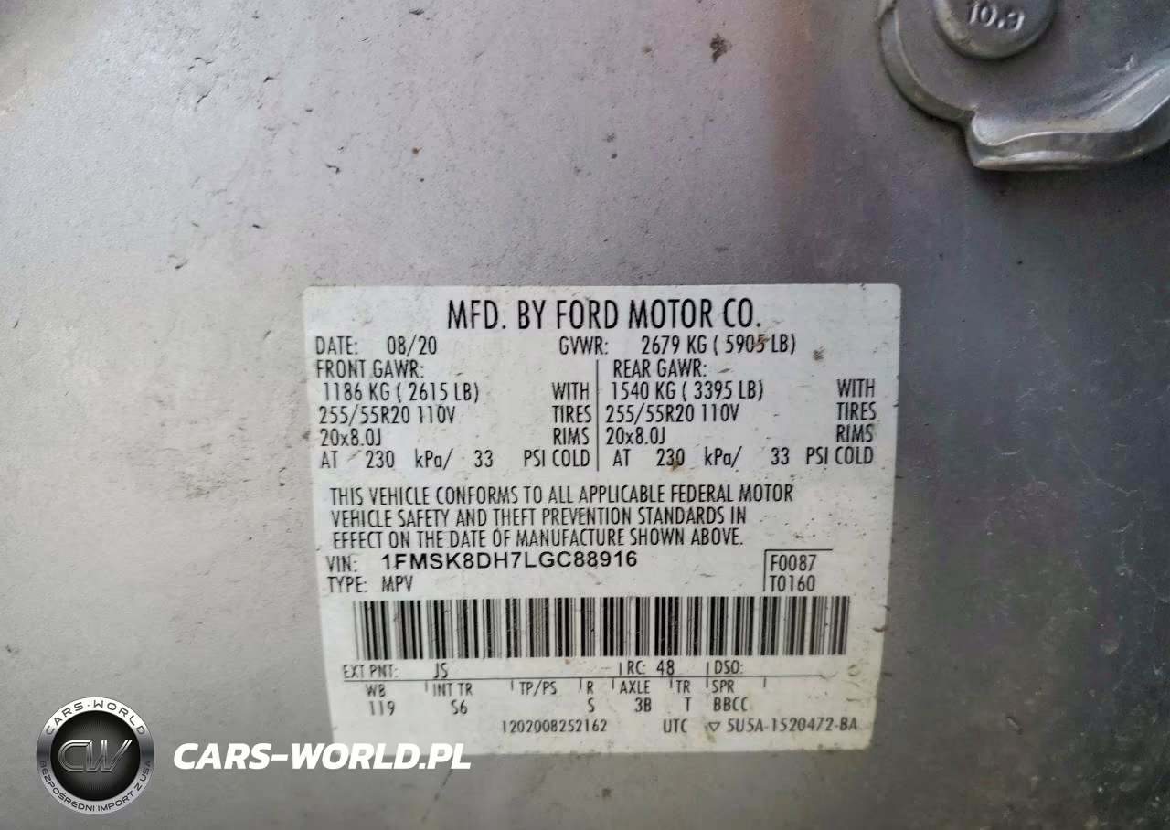 2020 Ford Explorer Xlt VIN:1FMSK8DH7LGC88916 - 13