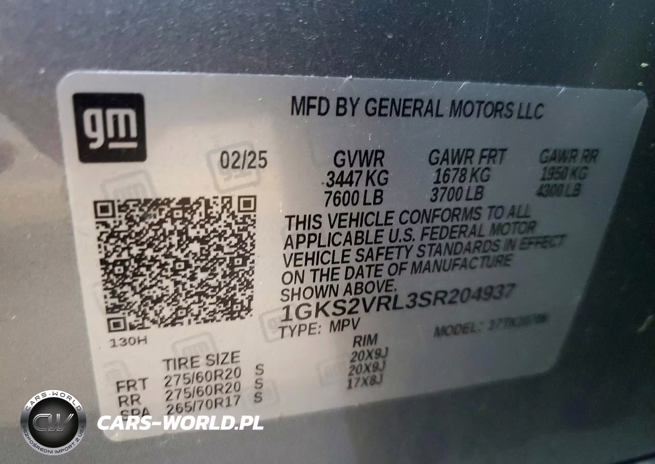 2025 GMC Yukon At4 Ultimate VIN:1GKS2VRL3SR204937 - 13
