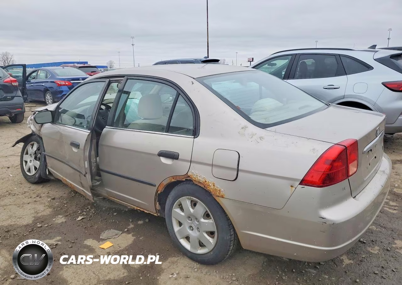 2001 Honda Civic Dx VIN:2HGES16301H927652 - 2