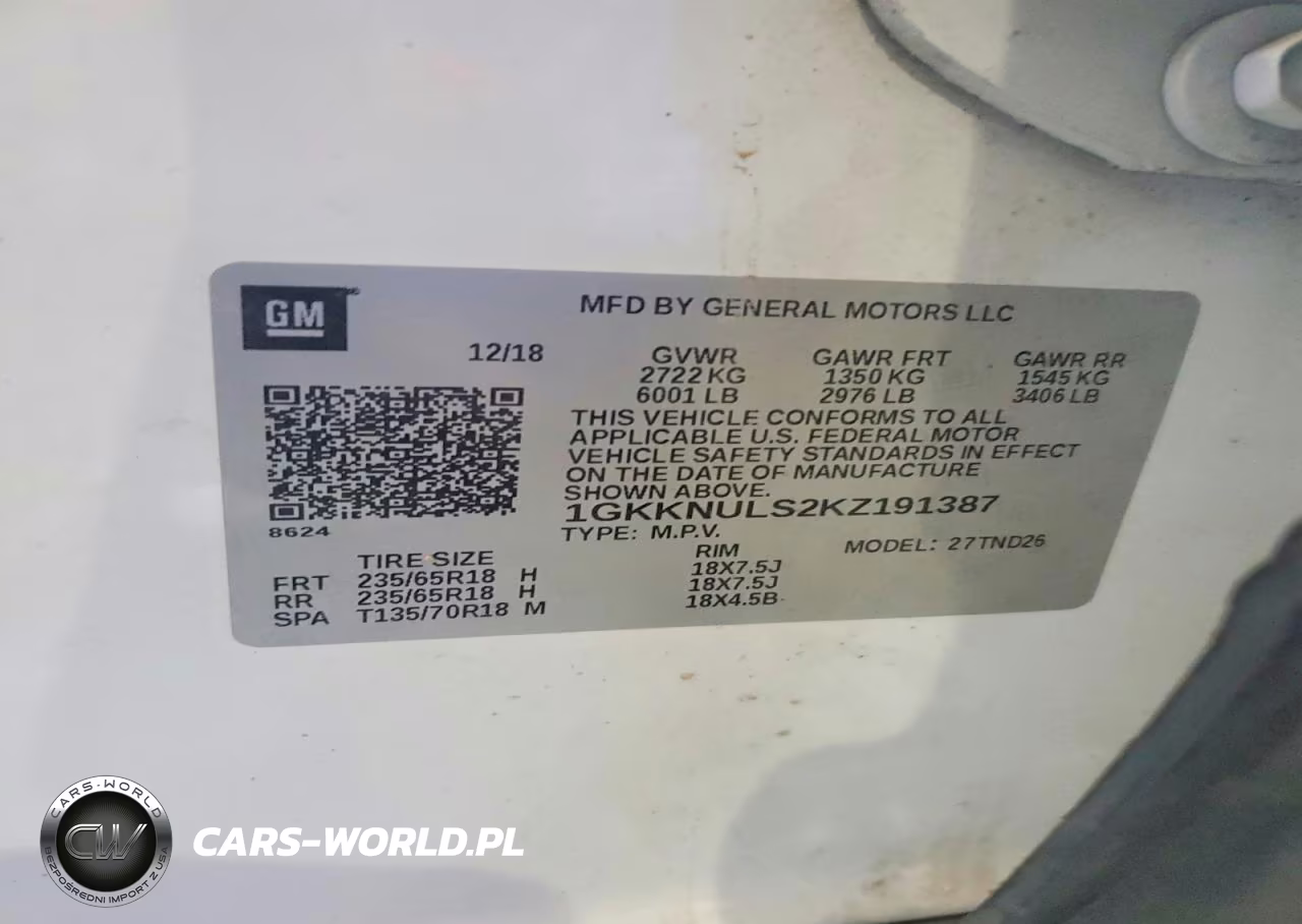 2019 GMC Acadia Slt-1 VIN:1GKKNULS2KZ191387 - 13