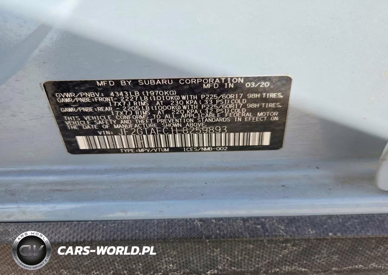 2020 Subaru Crosstrek Premium VIN:JF2GTAEC1L8259893 - 12
