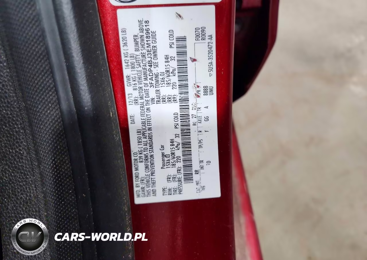 2014 Ford Fiesta Se VIN:3FADP4BJ3EM189618 - 12