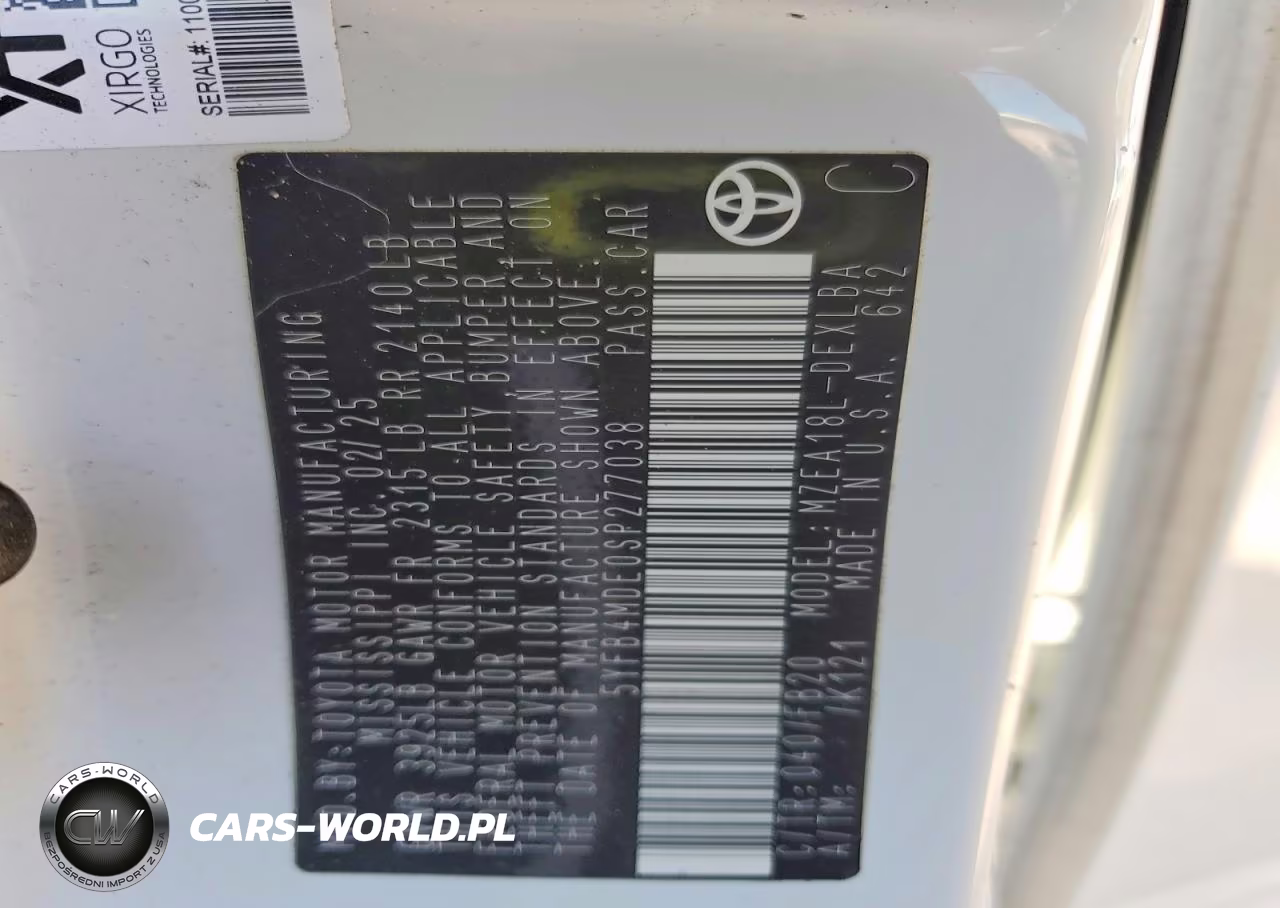 2025 Toyota Corolla Le VIN:5YFB4MDE0SP277038 - 12
