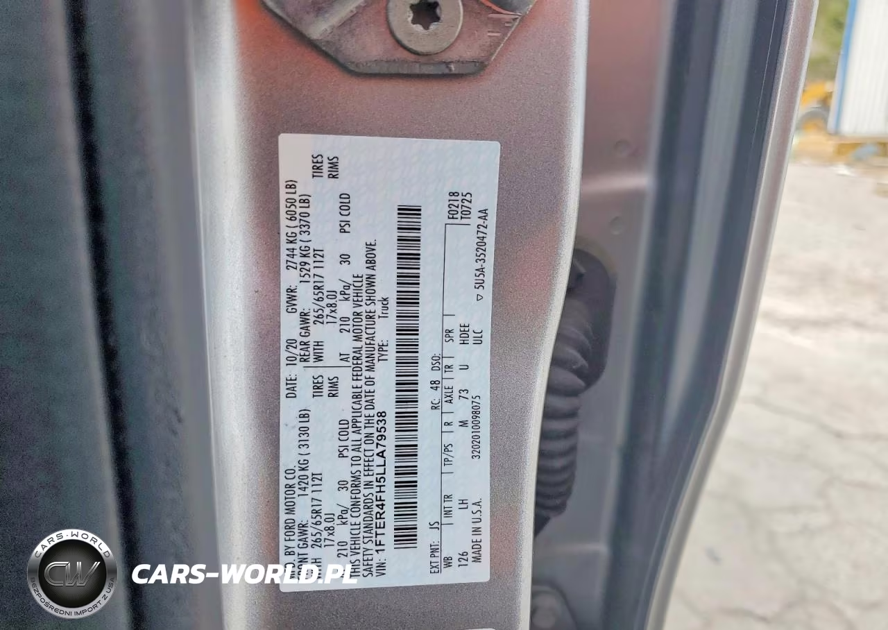 2020 Ford Ranger Xl VIN:1FTER4FH5LLA79538 - 12