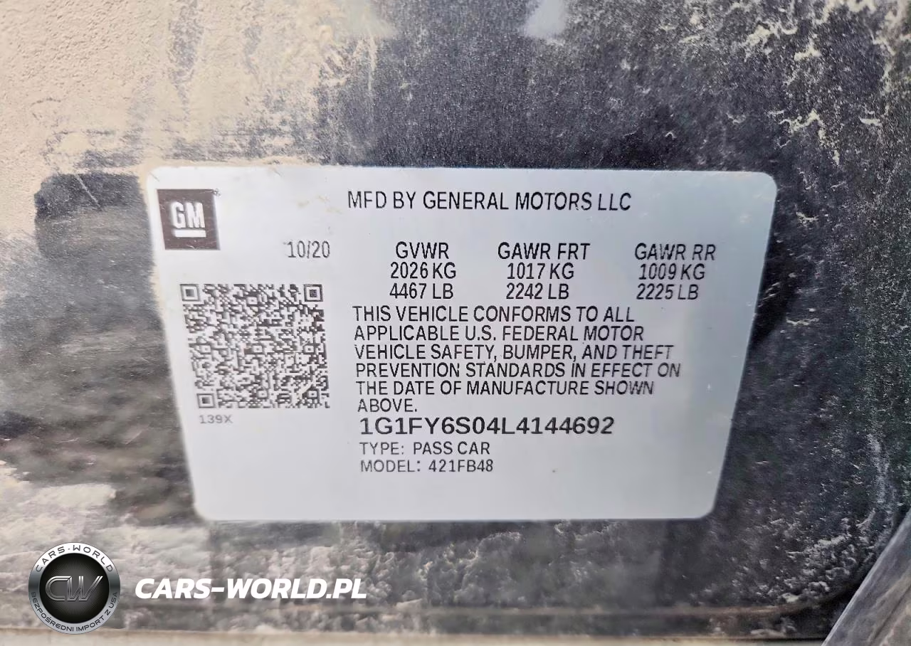2020 Chevrolet Bolt Ev Lt VIN:1G1FY6S04L4144692 - 12