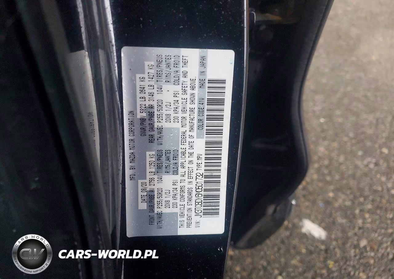 2021 Mazda Cx-9 Grand Touring VIN:JM3TCBDY6M0501732 - 13