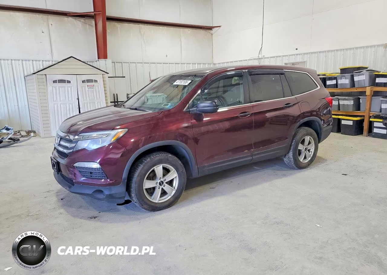 2016 Honda Pilot Lx VIN:5FNYF6H1XGB020060 - 1