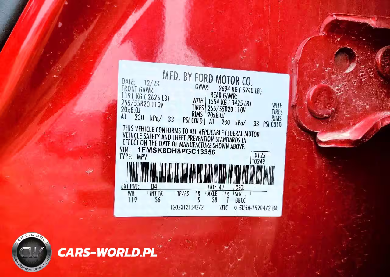 2023 Ford Explorer Xlt VIN:1FMSK8DH8PGC13356 - 13