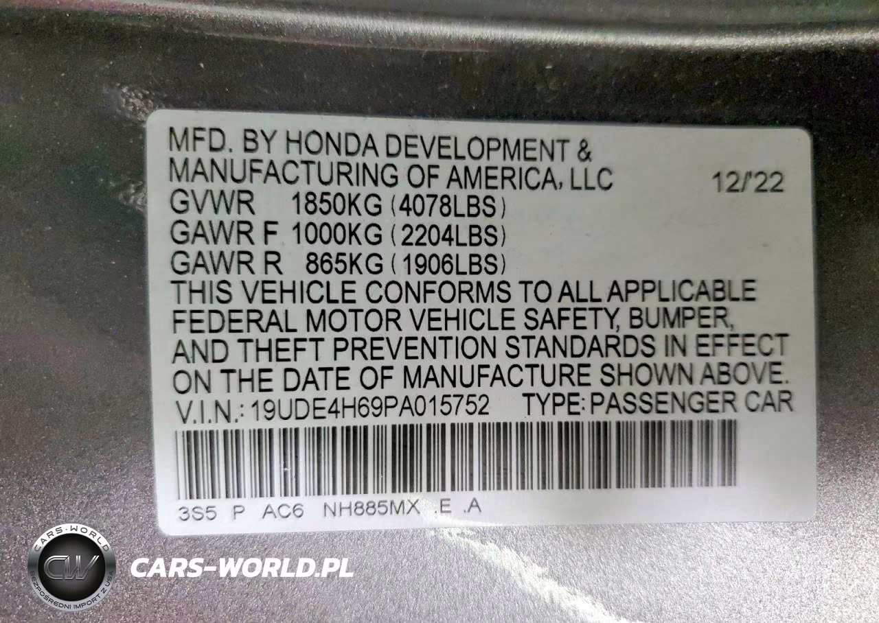 2023 Acura Integra A-Spec Tech VIN:19UDE4H69PA015752 - 12