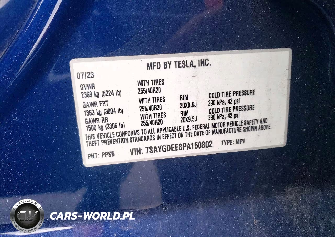 2023 Tesla Model Y VIN:7SAYGDEE8PA150802 - 12